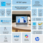 HP 15.6" FHD Touchscreen Student Laptop - Intel 8-Core i3-N305(Up to 3.8GHz) 32GB DDR4 RAM 1TB SSD  Laptop Computer with HD Private Webcam Fast Charge Copilot AI WiFi 6 Win11  w/Redragon Accessory