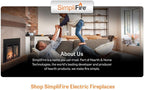 SimpliFire 35-Inch Electric Fireplace Insert, Large Black Surround, 44" x 32" (SF-INS35-SF-SI4432-INS35)