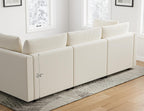Txtin's Cloud Couches for Living Room L Shaped Sectional Couch with Ottoman Deep Plush 4 Seats Sofa Modern Sofa for Apartment | Cloud, L shaped, Deep Seat, Movable Ottoman, 4 Seat, Sectional