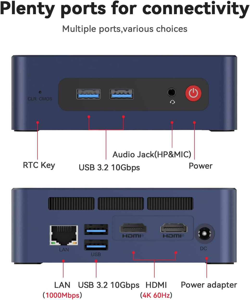 Beelink SER3 Mini PC  AMD Ryzen 3 3200U(14nm  2C/4T) up to 3.5GHz  Mini Gaming Computer 16GB DDR4 RAM 500GB PCIE3.0 X4 SSD  Micro PC 4K@60Hz Dual Display  Mini Computer WiFi6/BT5.2/HTPC/W-11 Pro