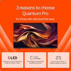 VIZIO 50-inch Quantum Pro 4K 120Hz QLED HDR10+ Smart TV with Dolby Vision  Active Full Array  240Hz @ 1080p PC Gaming  WiFi 6E  Apple AirPlay  Chromecast Built-in  M50QXM-K01  2023 Model
