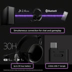 Sony INZONE H9 II Wireless Noise Canceling Gaming Headset  WH-1000XM6 Drivers  Lightweight  Detachable Cardoid AI Mic  2.4GHz and Bluetooth  Soft Case  for PC  PS5  Switch  and Mobile  White
