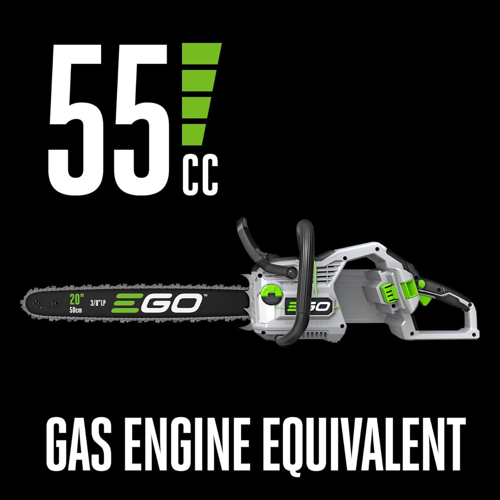 EGO POWER+ Chain Saw  20” Battery Powered Chainsaw  Electric Cordless  Battery and Charger Not Included – CS2000