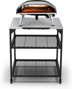 ooni Large Modular Outdoor Table - 31x31x35 Inch Stainless Steel Pizza Oven Stand  Barbecue Cart  Outdoor Pizza Station