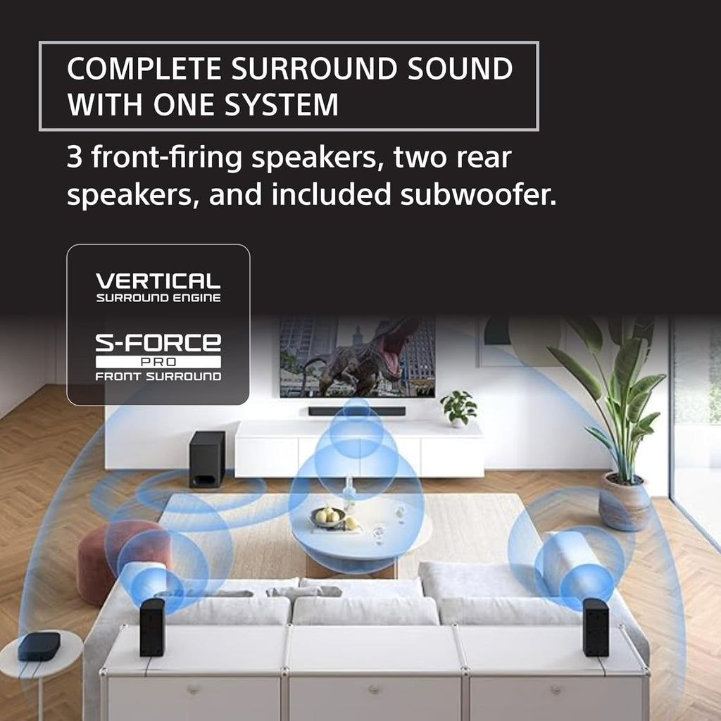Sony BRAVIA 2 II 50-Inch 4K Ultra HD Smart TV (K-50S20M2  2025) & BRAVIA Theater System 6 5.1ch Home Theater Sound Bar Bundle