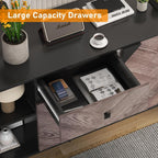 GAOMON Large Storage Cabinet with Shelves & Doors, Sideboard Buffet Cabinet with Drawer, Entryway Cabinets, Accent Cabinets for Living Room, Dining Room, Entryway