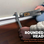 Wrango Tools - 9.5" Titanium Molding Bar - Trim and Siding Removal - Double-Wide Ends - 45% Lighter Than Steel - Side Nail Puller - Professional Grade & Lifetime Warranty - 5% Donated To Help Farmers