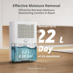 Kesnos 4,500 Sq. Ft. Energy Star Dehumidifier for Home, 52 Pint Dehumidifier with Drain Hose for Basement, Bedroom, Bathroom, Room, Featuring Front Display, 24H Timer and Auto Defrost Function