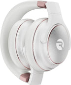 Raycon Everyday Bluetooth Headphones - Over The Ear, Active Noise Cancelling Wireless Headphones + Awareness Mode, Bluetooth Headset with Mic, 40 Hours of Battery Life (Rose Gold)