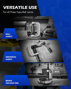 Orion Motor Tech Master Ball Joint Press Kit, 23pc Ball Joint Press & U Joint Removal Kit with Sockets and Universal Adapters, Heavy Duty Ball Joint Tool Set