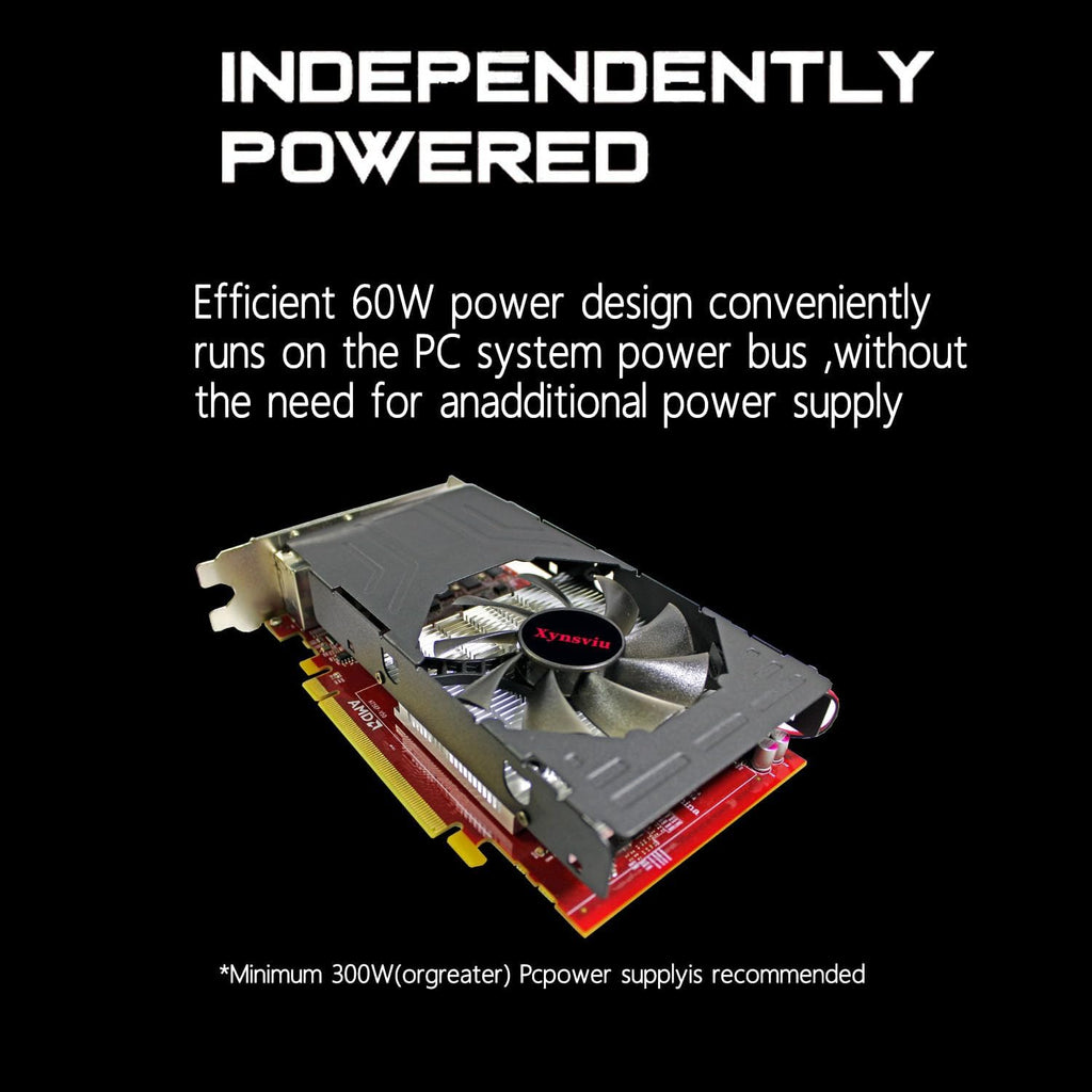Radeon R7 350 2G Graphics Card, with 6 HDMI Monitor Graphics Card,Computer PC GPU GDDR5 128 Bit DirectX 12 PCI Express X16 3.0, 6 Port Video Cards(AMD R7 350 2G 6HDMI)