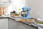 KitchenAid Artisan Series 5 Quart Tilt Head Stand Mixer with Pouring Shield KSM150PS, Blue Velvet