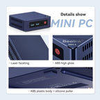 Beelink Mini PC  Mini S12 Intel 12th Gen 4-Core N95(up to 3.4GHz)  Mini Computer 16GB DDR4 RAM 500GB SSD  Desktop PC Dual HDMI 4K UHD/2.5GBps/Dual WiFi5/BT4.2/HTPC/W11 Home