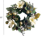 Good Tidings To You - Wreath - Holiday Florals, Large-size Faux Floral Arrangement, Premium Artificial Indoor Flower Display with Beautiful Blooms and Foliage - Artificial Plants & Flowers