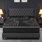 Queen Mattress, 14 Inch Hybrid Mattresses, Medium-Firm Feel with Pocket Springs & Cooling Gel Memory Foam, CertiPUR-US Certified for Enhanced Support, Cooling & Motion Isolation