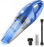 Handheld Vacuum Cordless Rechargeable – 6000Pa Mini Hand Held Vacuum, LED Light, 20–25 Mins Runtime, USB Charging, 500ML Cup – Lightweight Small Vacuum Cleaner Cordless for Car/Office/Home