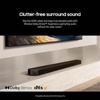 SAMSUNG Q990D 11.1.4ch Soundbar w/Wireless Dolby Atmos Audio  Rear Speaker Included  Q-Symphony  SpaceFit Sound Pro  Adaptive Sound  Game Mode Pro with Alexa Built-in  HW-Q990D/ZA