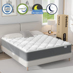 Queen Mattress, 12 Inch Memory Foam Queen Size Mattresses, Hybrid Mattress in a Box with Pocket Spring for Motion Isolation, Pressure Relief, CertiPUR-US, Medium Firm 80"x60"x12"
