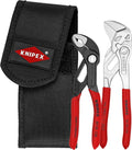 KNIPEX Tools 00 20 72 V01 Mini Pliers in Belt Pouch, Red, 2-Piece