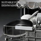 KITEXPERT Non Stick Frying Pans Set - 2 Piece (10, 12") Titanium Ceramic Pan with Lids, Nonstick Skillet Stainless Steel, PFAS PFOA & PTFE Free, Dishwasher & Oven Safe, All Cooktops Compatible