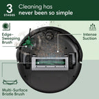 iRobot Roomba 105 Vac Robot Vacuum with AutoEmpty Dock - Self-Empties for 75 Days, Easy to use, Intense Power-Lifting Suction, LiDAR Navigation, Multi-Surface Cleaning, Cleans in Neat Rows