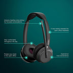 EPOS Impact 1061T - Enhanced Open Office Headset with Hybrid ANC  EPOS AI™ Microphone  and Multipoint Connectivity