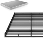 Zinus Victor 4 Inch Quick Lock Box Spring / Mattress Foundation / Built-to-Last Metal Structure / Low Profile / Easy Assembly, King, White
