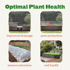 Epic Gardening 5-in-1 Modular Galvanized Raised Garden Bed Kit  29" Tall Food-Safe Metal Planter Box  Large Raised Garden Beds Outdoor for Vegetables  Flowers  Herbs & Fruits - Mist Green