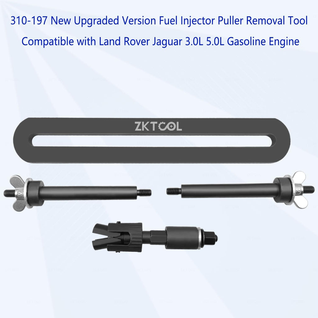 ZKTOOL New Upgraded Version Fuel Injector Puller Removal Tool Compatible with Land Rover Jaguar 3.0L 5.0L Gasoline Engine, Easily Remove Fuel Injectors Without Damage, Replaceable 310-197