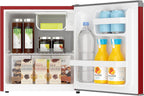 Frigidaire EFR115-RED 1.6 Cu Ft Compact Fridge for Office, Dorm Room, Mancave or RV, Red