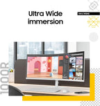 Samsung 34” ViewFinity (S65TC) Series Ultra-WQHD 1000R Curved Computer Monitor  HDR10  100Hz  AMD FreeSync  Thunderbolt 4  Height Adjustable Stand  Built-in Speakers  Eye Care  LS34C650TANXGO  2024