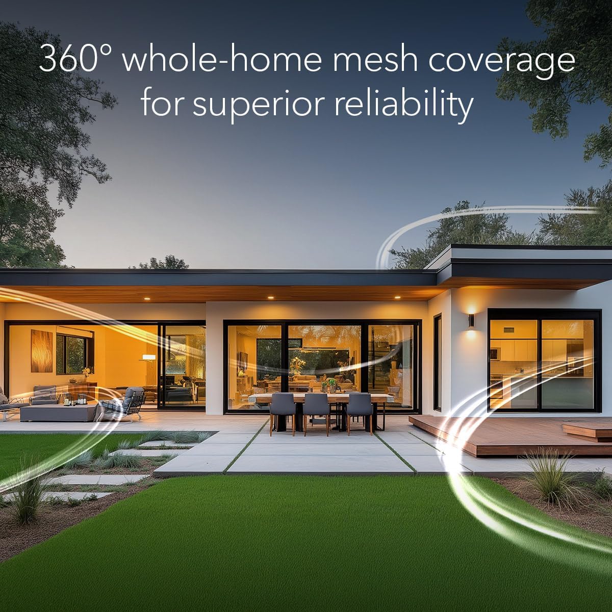 NETGEAR Orbi 360 Series Dual-Band WiFi 7 Mesh Network System for Home (RBE363) – Wireless Router + 2 Extenders  Security Features  5 Gbps  Covers 6 000 sq.ft.  70 Devices  2.5GB Internet Port  BE5000