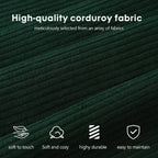 78.8" Modular Sofa Bed - 4-in-1 Convertible Design with Corduroy Fabric and High Density Sponge, Removable Cover and Fixed Frame