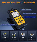 OBD2 Scanner for Jaguar/Land/Rover, OM501 All Systems Diagnostic Tool with 15 Resets (Oil/ETC/EPB/ABS/SAS/BAT Register...), Full OBDII Functions Read&Erase Fault Codes, Free Software Update