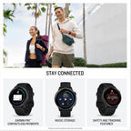 Garmin vivoactive 6 GPS Smartwatch with AMOLED Display  Slate | Advanced Health and Fitness Features  Up to 11 Day Battery  Energy Monitoring  Sleep Coach | with Signature Series Power Bundle