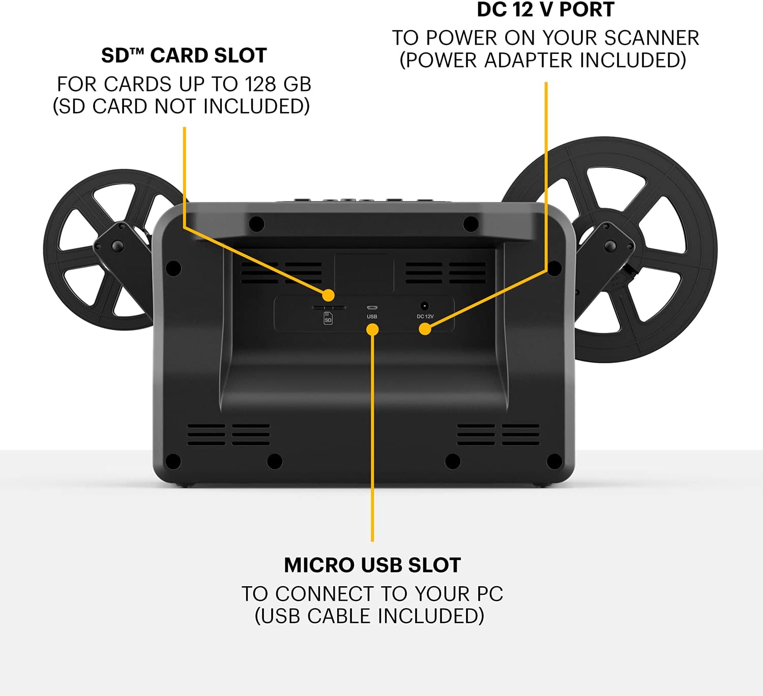 KODAK REELS 8mm & Super 8 Films Digitizer Converter with Big 5” Screen  Scanner Converts Film Frame by Frame to Digital MP4 Files for Viewing  Sharing & Saving on SD Card for 3” 4” 5” 7” and 9” Reels