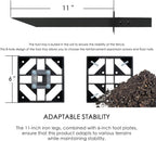 Kozyard 50" W x 48" H Outdoor Privacy Screens Aluminum Post  Air Conditioner Fence Panels  Pool Equipment Enclosure  Trash Can Screens Fence Kit for Outside Backyard Patio(Black/3Panels)