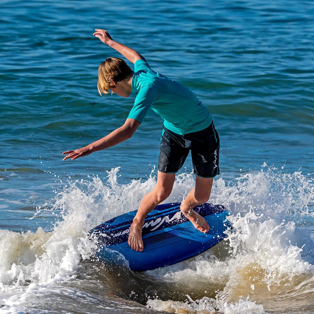 Wavestorm Foam Skimboard 48" | Skimboard for Beginners and All Skimming, Surfing and Bodyboard Levels, Blue Skimboar