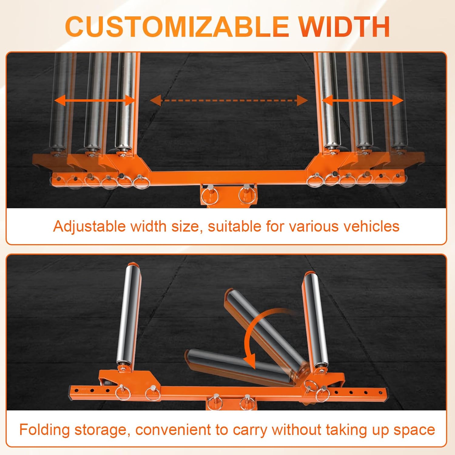 Tire Dolly，Foldable Adjustable Width Tire Dolly，tire mounting Tools，Tire Jack