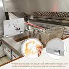 Ferraycle 2 Pack 20-1/2" W x 9" H 304 Stainless Steel Fryer Splash Guard for Stove & Kitchen, Oil Splatter Screen Protection, Heavy Duty Grease Barrier for Frying, Grilling, Easy Clean, Universal Fit