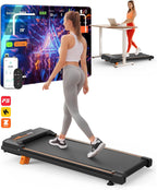 Walking Pad for Home, 10% Incline, Under Desk Treadmill, 0.5-4.0 MPH Speed, 300 LBS Weight Capacity, Bluetooth APP Control, Portable Under Desk Treadmill with Remote Control