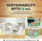 Reli. Compostable Spoons (600 Pack) | Soup Spoons, Disposable Utensils Heavy Duty | Compostable Utensils, Cutlery for Party, Hot Food, Party Supplies | BPA Free, Cornstarch (White)