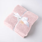 Joy Blankets Large Faux Fur Blanket 60"x80" – Ultra Soft & Warm Luxury Throw for Bed & Couch – Shed-Free, Machine Washable, Oeko-TEX Certified (Boho Blush Pink)