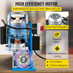 VEVOR Electric Wire Stripping Machine, 370W 0.06" - 1.5" Automatic Motorized Cable Stripper w/ 75 Feet/Minute Speed, 11 Channels 10 Blades Strip Machinery, Scrap Handling Tool for Recycling Copper