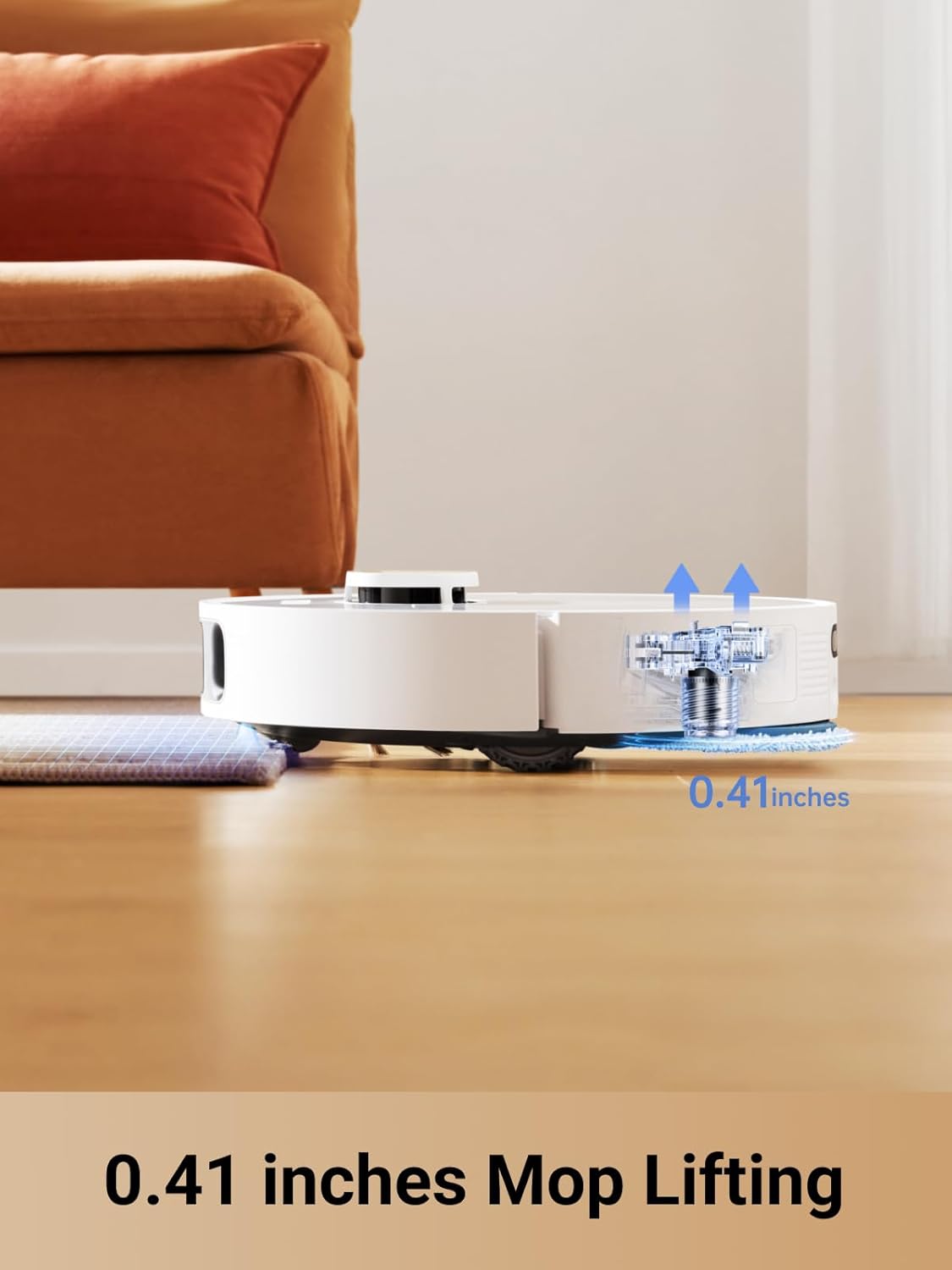 DREAME L10s Pro Ultra Heat Robot Vacuum and Mop Combo, Mop Extend, 7000Pa Suction, Auto Robot Care and Maintenance, 136°F Hot Water Mop Self-Cleaning, Obstacle Avoidance, Ideal for Hair, Carpets