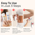 Redu Sculpt Body Care Device with Vitamin C & Retinol Oils – 3-Piece Cosmetic Toning & Massage Bundle for Smoother-Looking Skin