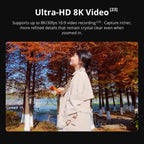 DJI Osmo Action 6 Enhanced Combo  Action Camera with 1/1.1″ Square Sensor  Variable Aperture of f/2.0–f/4.0  Extended Battery Life with 2 Batteries  Action Camera 8K for Extended Outdoor Filming