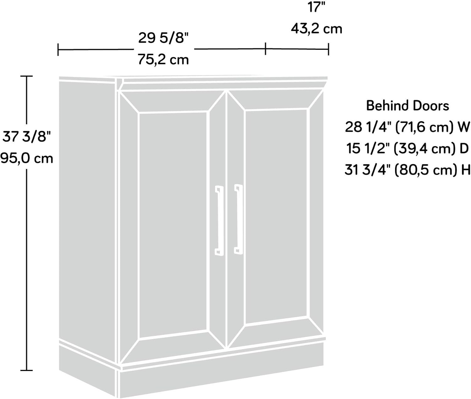Sauder HomePlus Base Cabinet/ Pantry cabinets, Dakota Oak finish