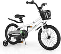 BABY JOY Kids Bike, 12 14 16 18 Inch Boys Girls Bike for 3-8 Years w/Training Wheels, 20 Inch Children Bicycle for 8+ Teens w/Kickstand, Handbrake, Coaster Brake & Removable Basket, Sporty Bicycle