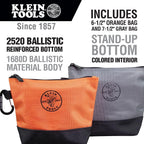 Klein Tools 80038 Backpack Tool Kit, Tradesman Pro Backpack, Zipper Tool Bags, and Magnetizer, 4-Piece
